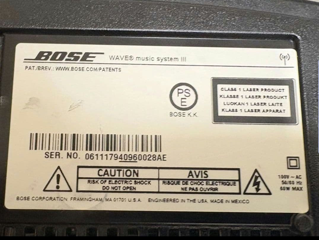 n*n様 Bose WaveSoundTouch 訳あり