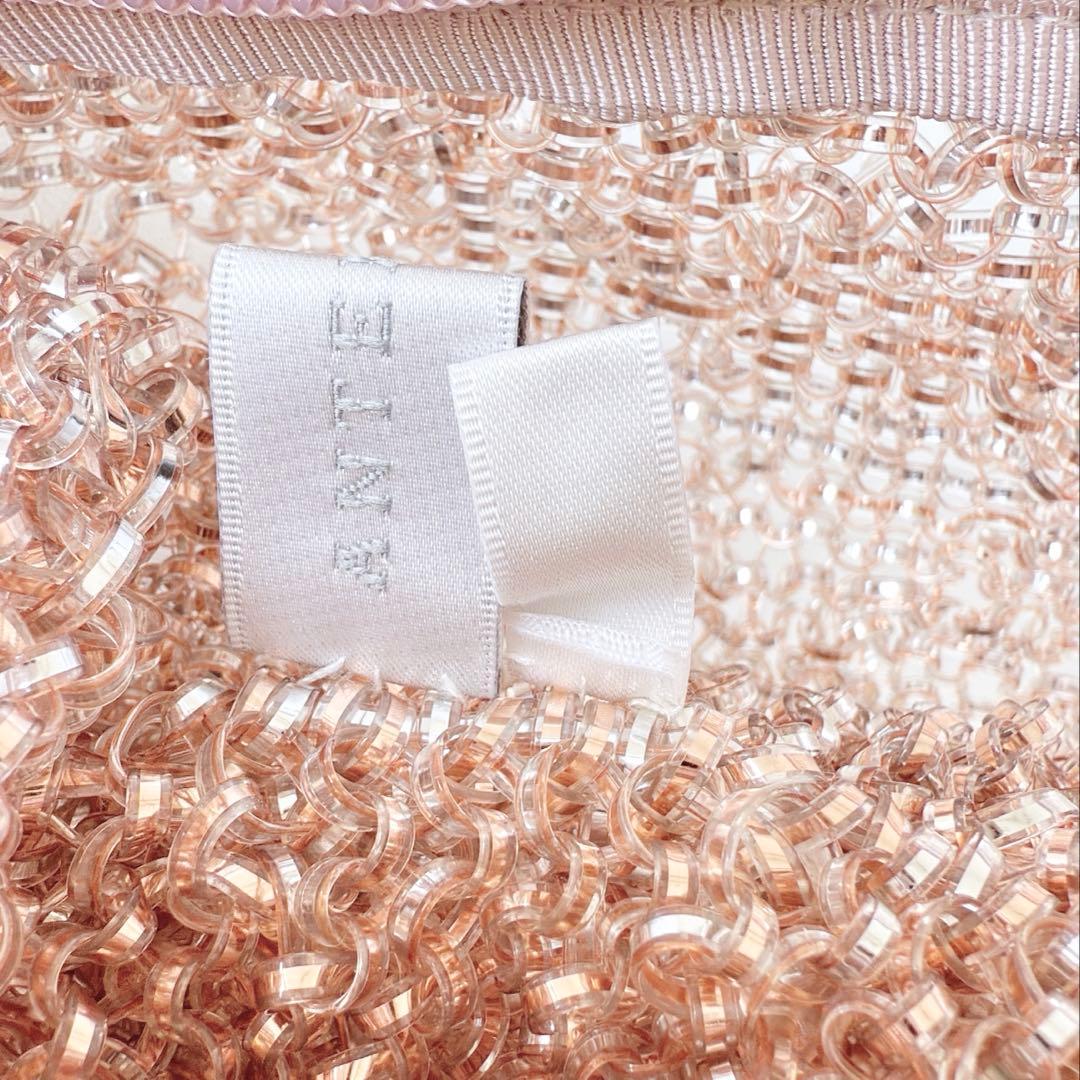 新品未使用　アンテプリマ　マチ付きリナッシェレ　ローズシルバーゴールド