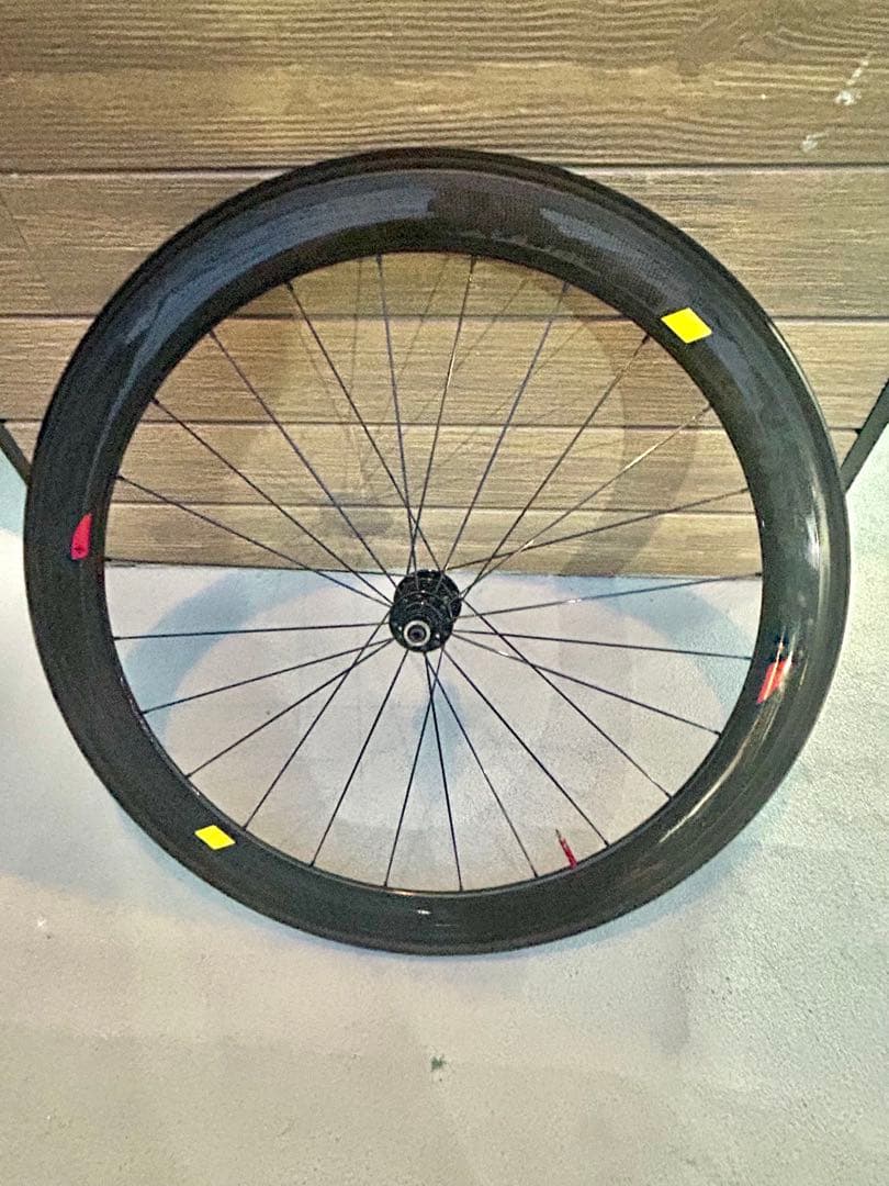 【カーボンホイール後輪】+チューブラータイヤ重量1.02kg