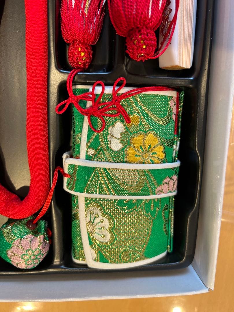 定価20900円　七五三 結び帯　箱せこセット 緑