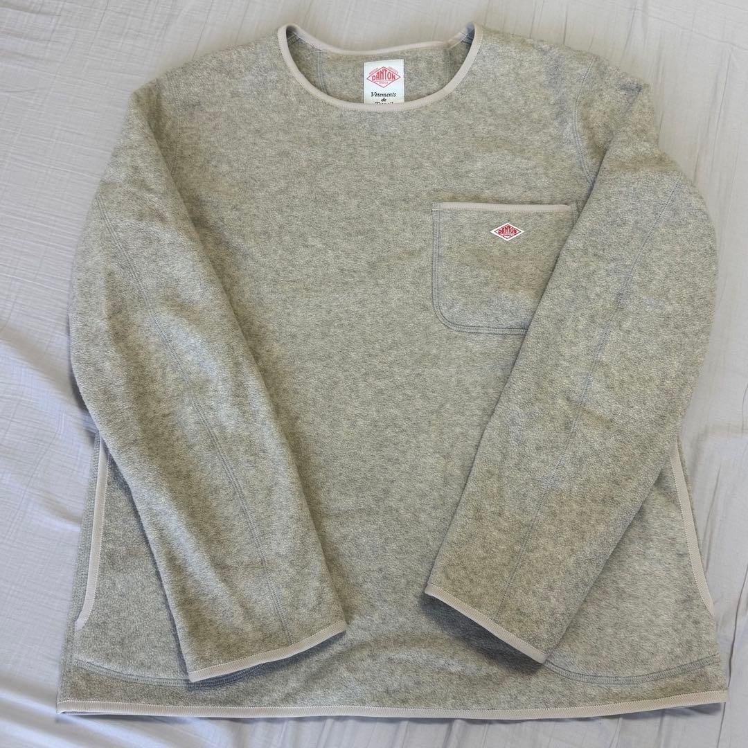 DANTON フリース　クルーネック　プルオーバー　40