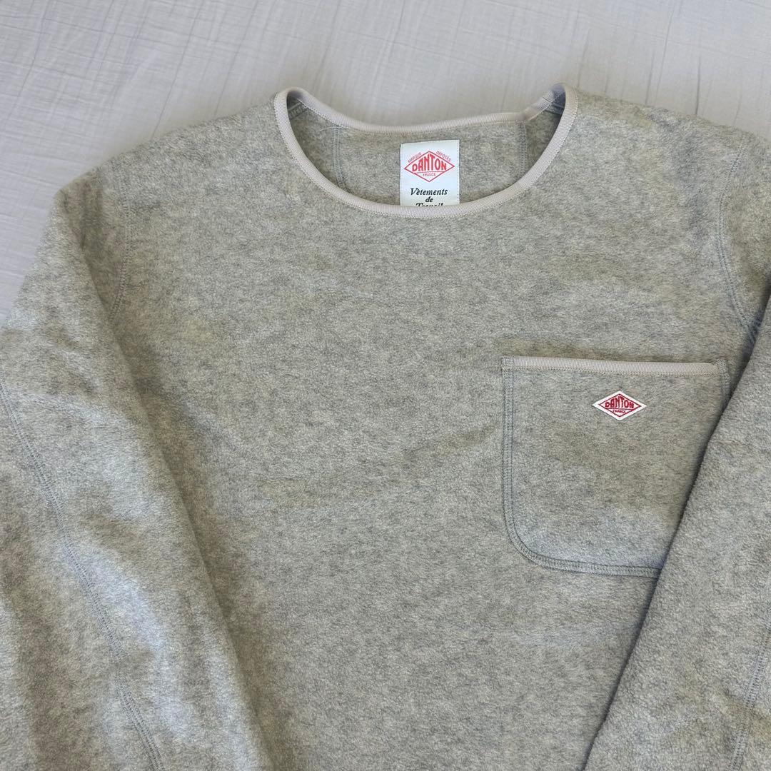 DANTON フリース　クルーネック　プルオーバー　40
