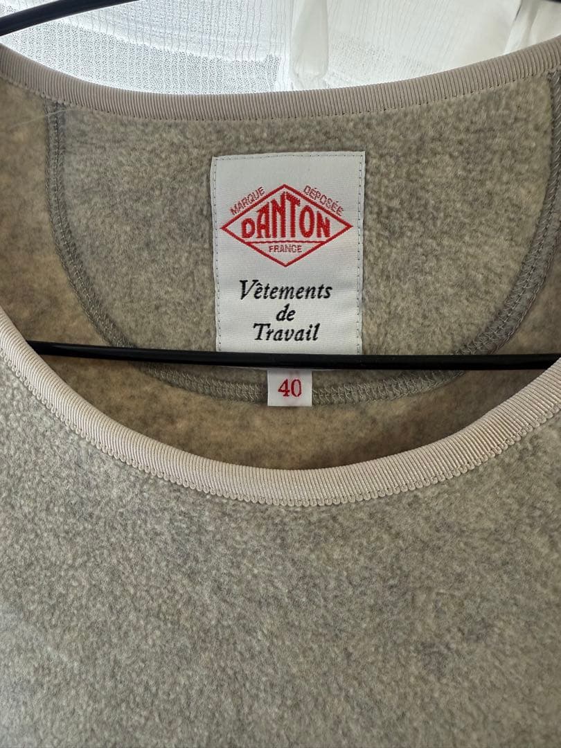 DANTON フリース　クルーネック　プルオーバー　40