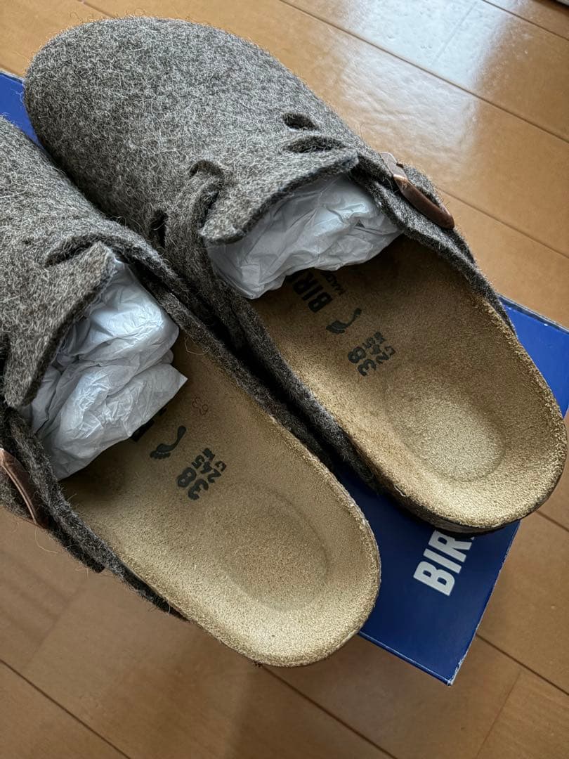 Birkenstock ウール サボサンダル 38