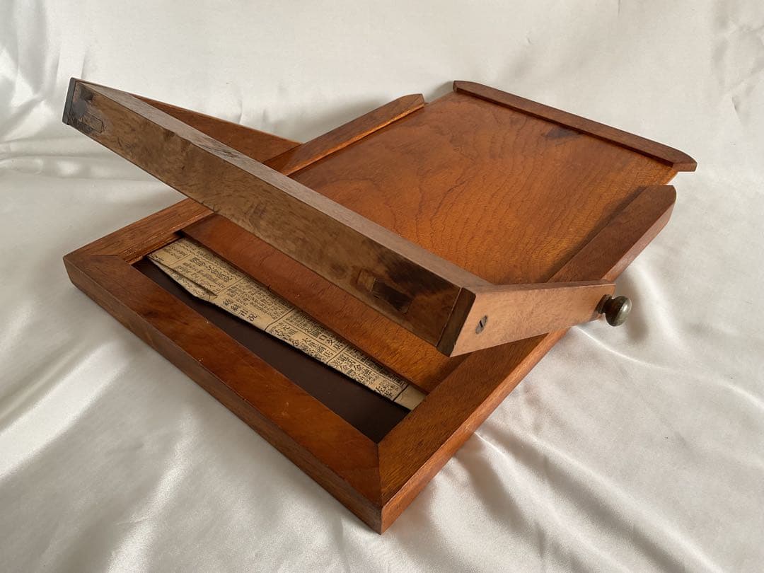 希少！！美しい花杢の古いフランス製「スタンドミラー」