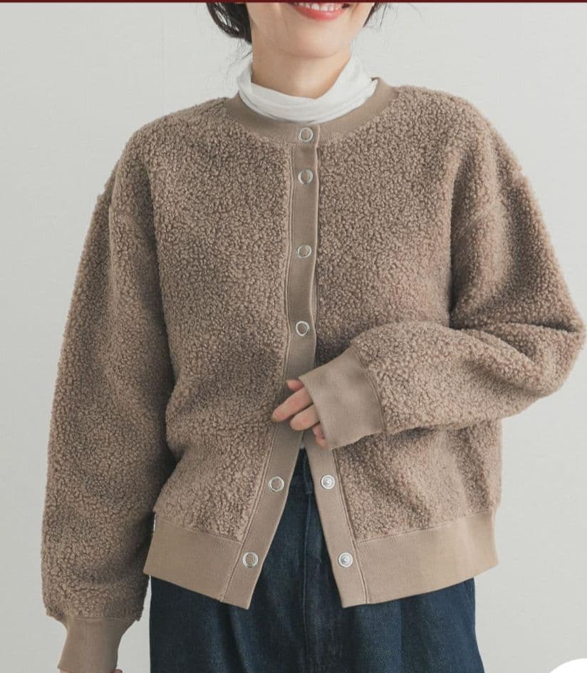 DOORS プードルボアカーデモカ+タートルプルオーバーオフセット