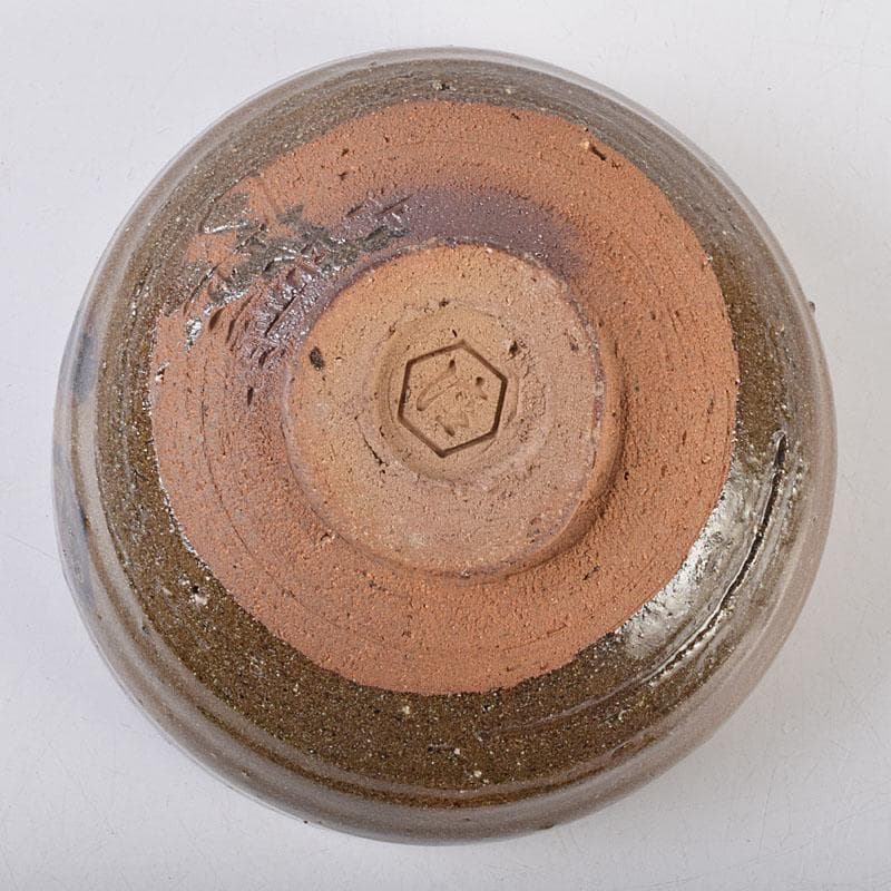 茶道具　清水六兵衛作　絵唐津　茶碗　銘和心　共布　淡々斎極め箱　V　R9212