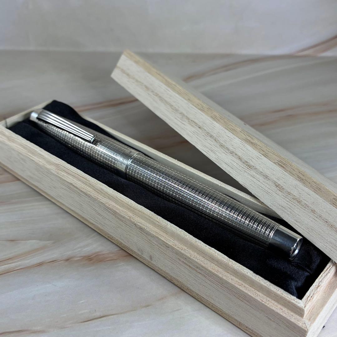 プラチナ万年筆 PLATINUM　1stプラチナ 　軸銀製　プラチナプラチナ