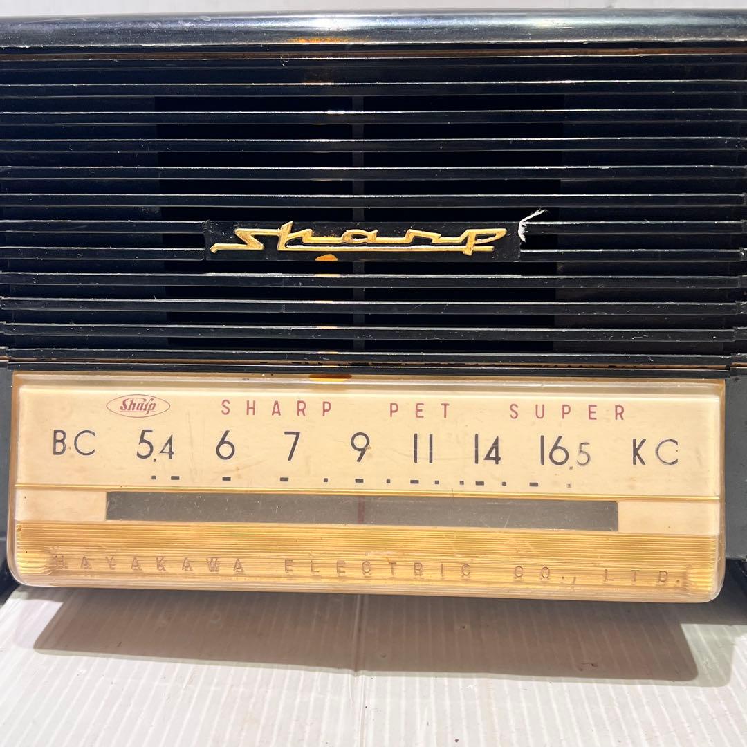 真空管ラジオ　シャープラジオ　 5M-108型　年代物　可動品　昭和レトロ
