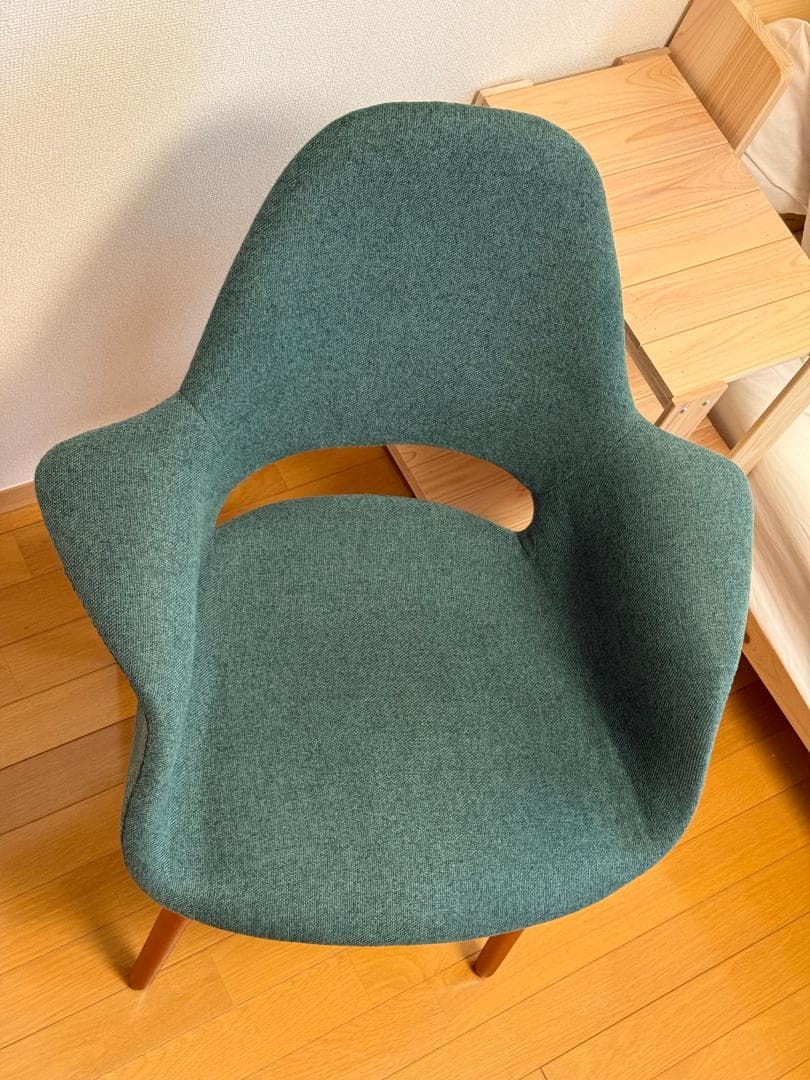 NOCE アーム付チェア DC594V（ダークグリーン）