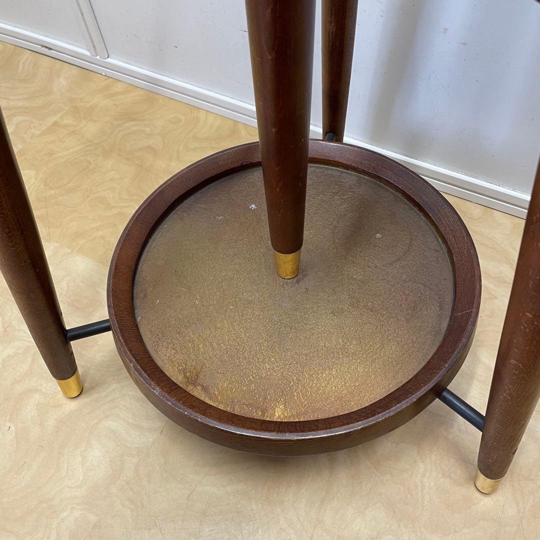 秋田木工 ポールハンガー① 木製コートハンガー 傘立て 洋服掛け ビンテージ