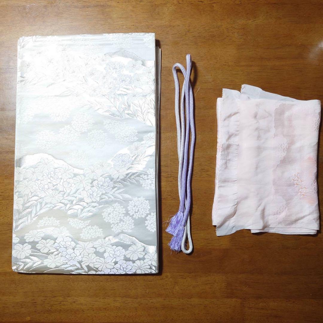 フ9995 ほぼ美品　袷　正絹　ぼかし染　訪問着　フルセット