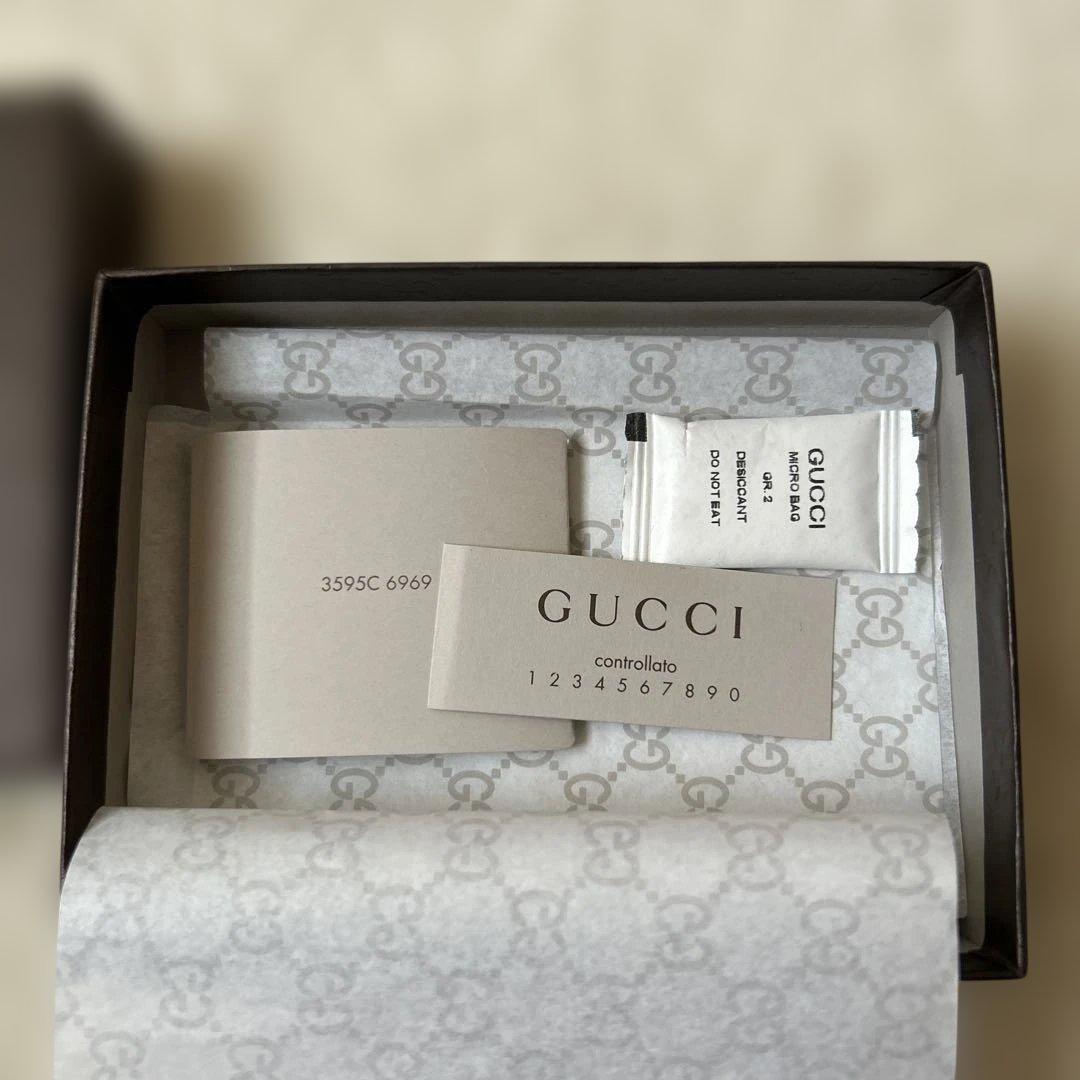 GUCCI ダークブラウン 名刺入れ