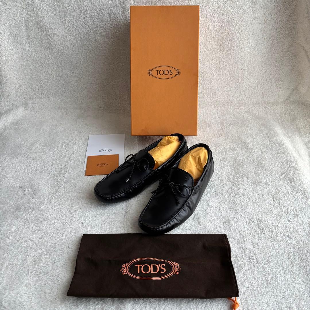 ✨️未使用級 TOD'S トッズ ドライビングシューズ 26.5㎝ レザー 黒