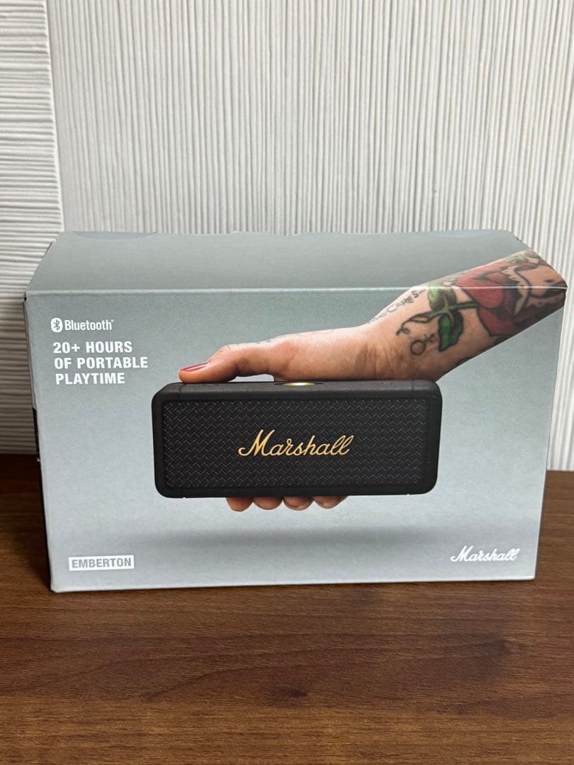 【トワイライトシャイン】Marshall ワイヤレススピーカー ブラック