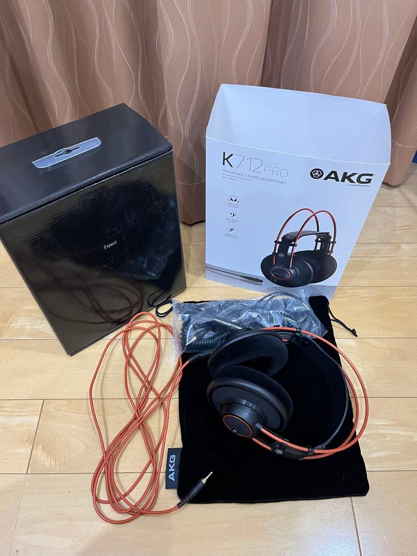 K712 PRO ブラック・オレンジ 有線ヘッドホン