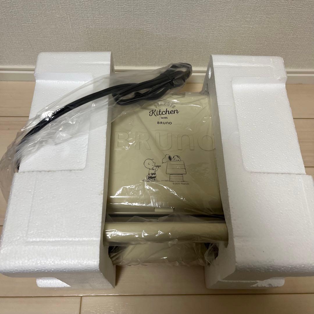 BRUNO PEANUTS グリルサンドメーカー ダブル アイボリー スヌーピー