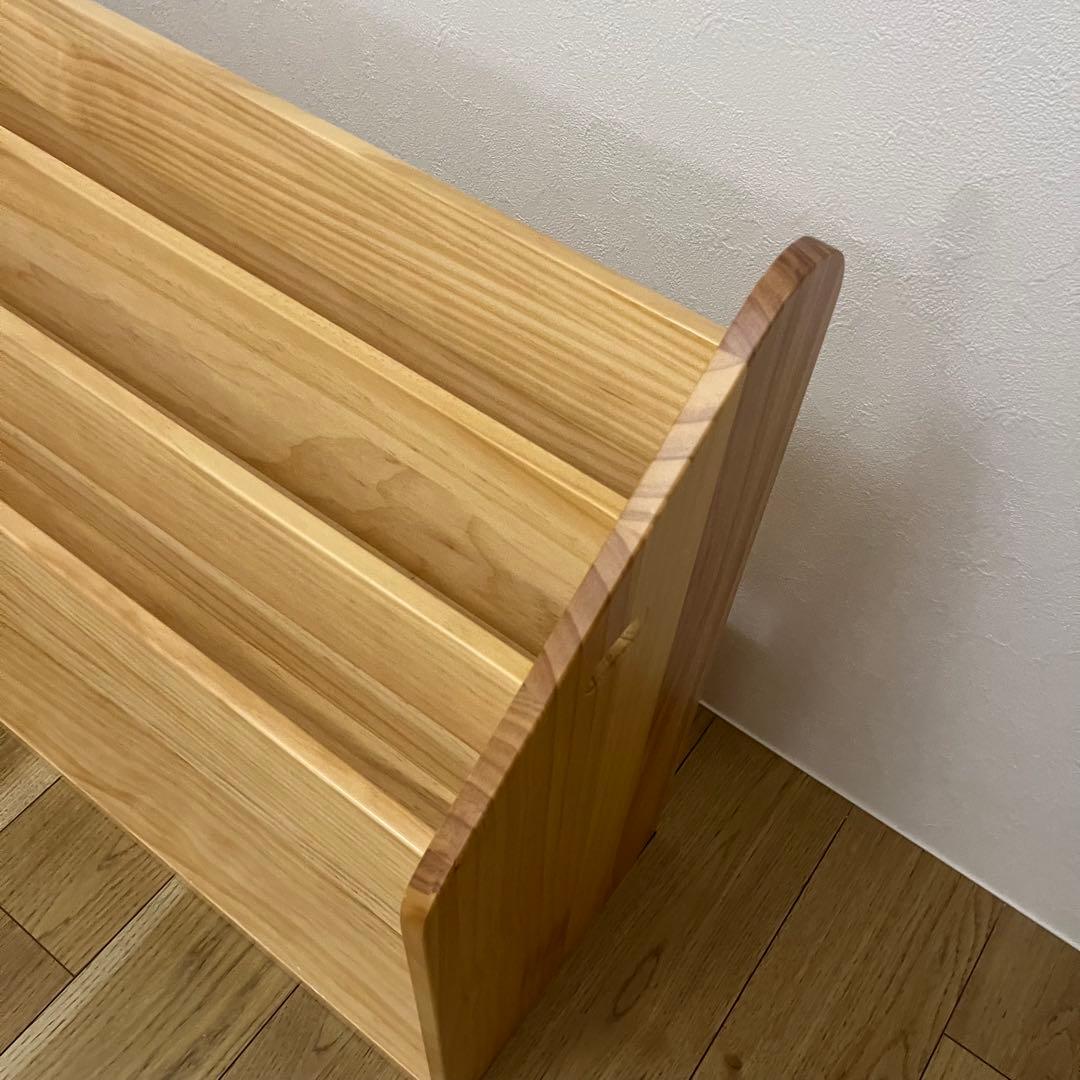 早い者勝ち！90cm 現役ママが考えた絵本ラック　天然モンテッソーリ棚