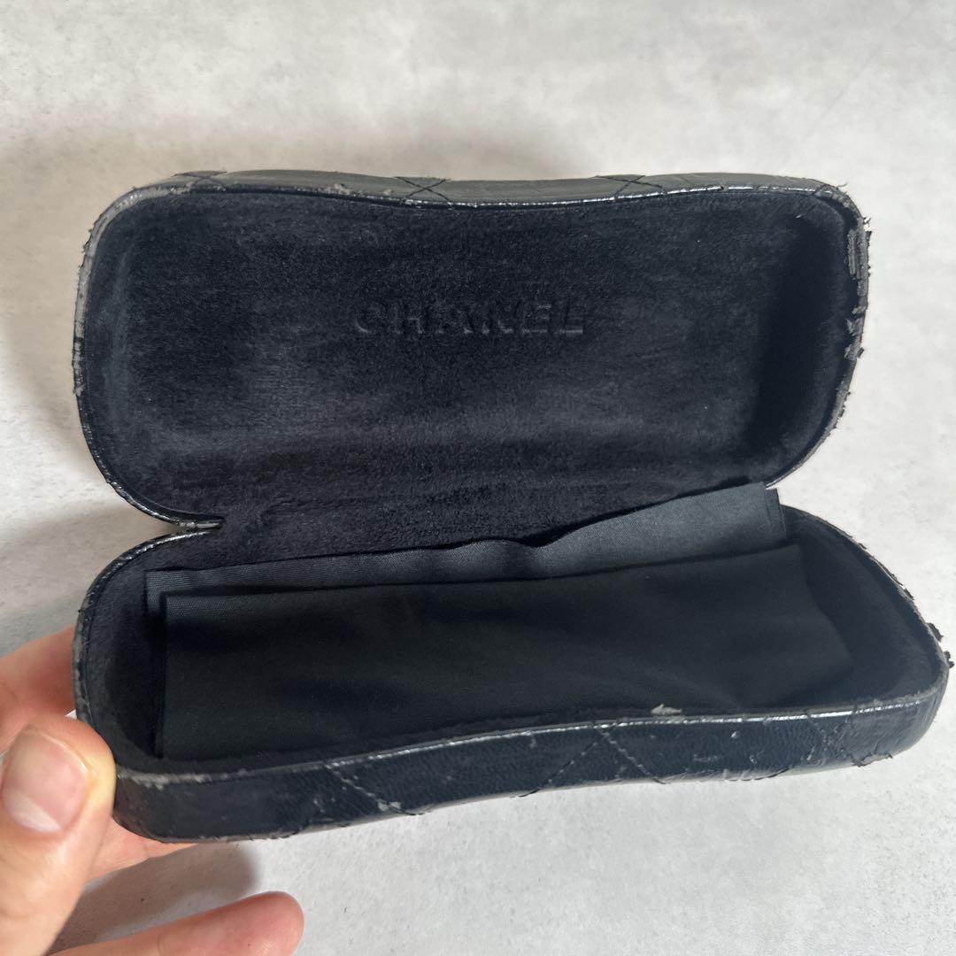 CHANEL シャネル ツイード サングラス ココマーク ロゴ金具 ケース付き