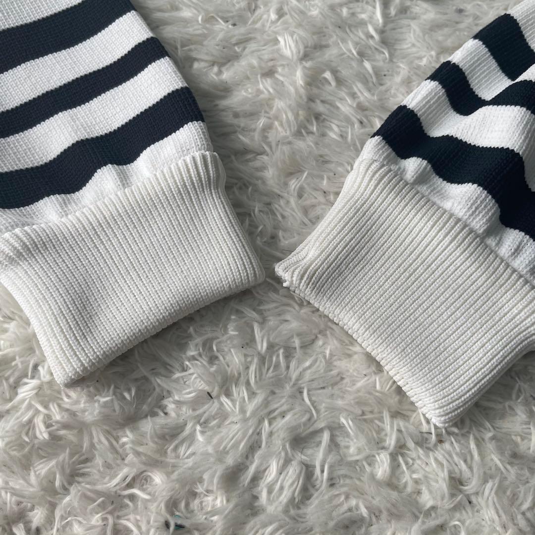 美品　パーリーゲイツ　ジップアップ　ニット　ブルゾン　ワッペン　ロゴ　ゴルフ　5