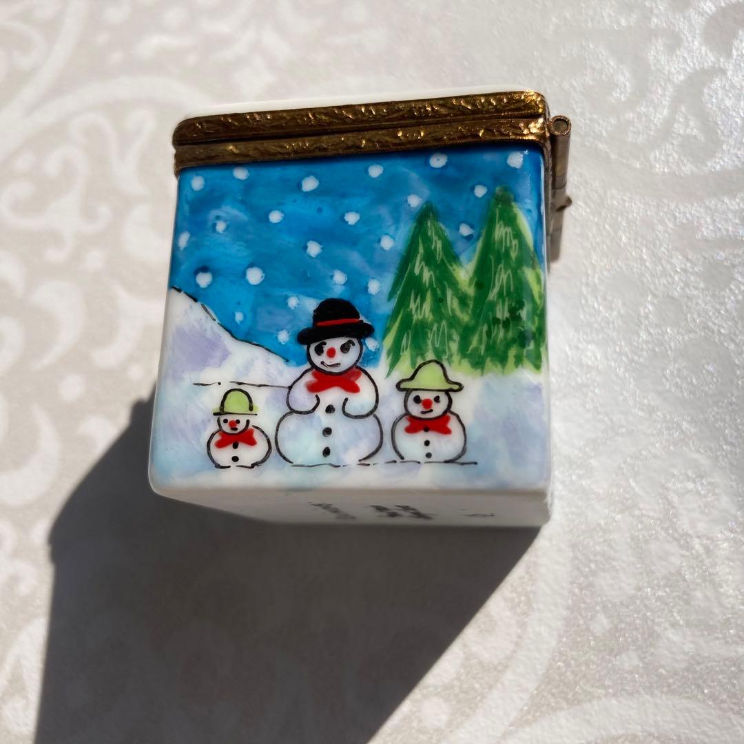 リモージュボックス　クリスマス　man 雪だるま