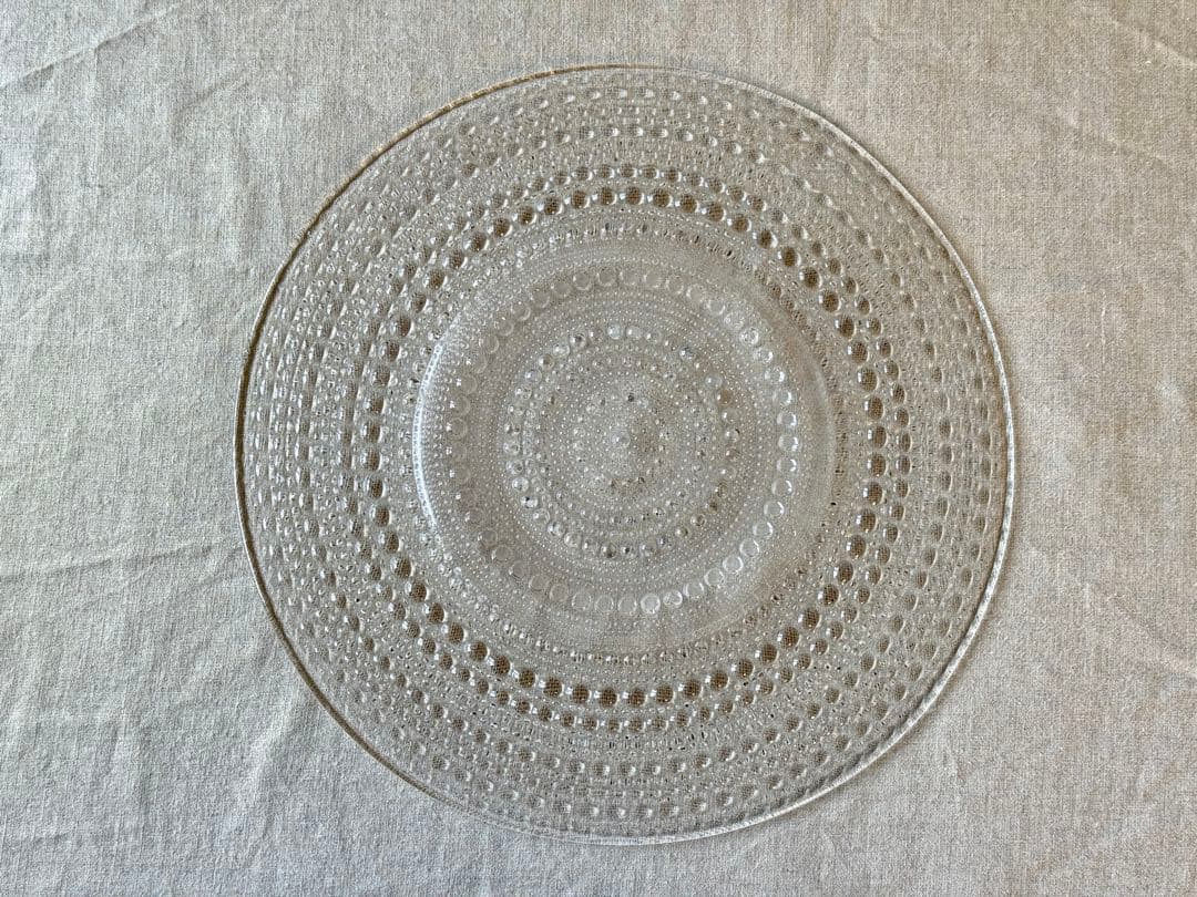 nuutajarvi Kastehelmi(クリア)ワイドプレート(32cm)