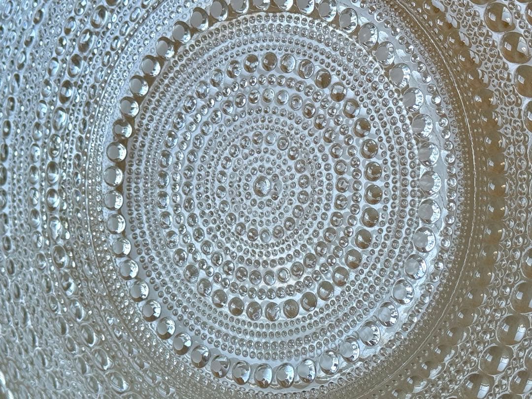 nuutajarvi Kastehelmi(クリア)ワイドプレート(32cm)