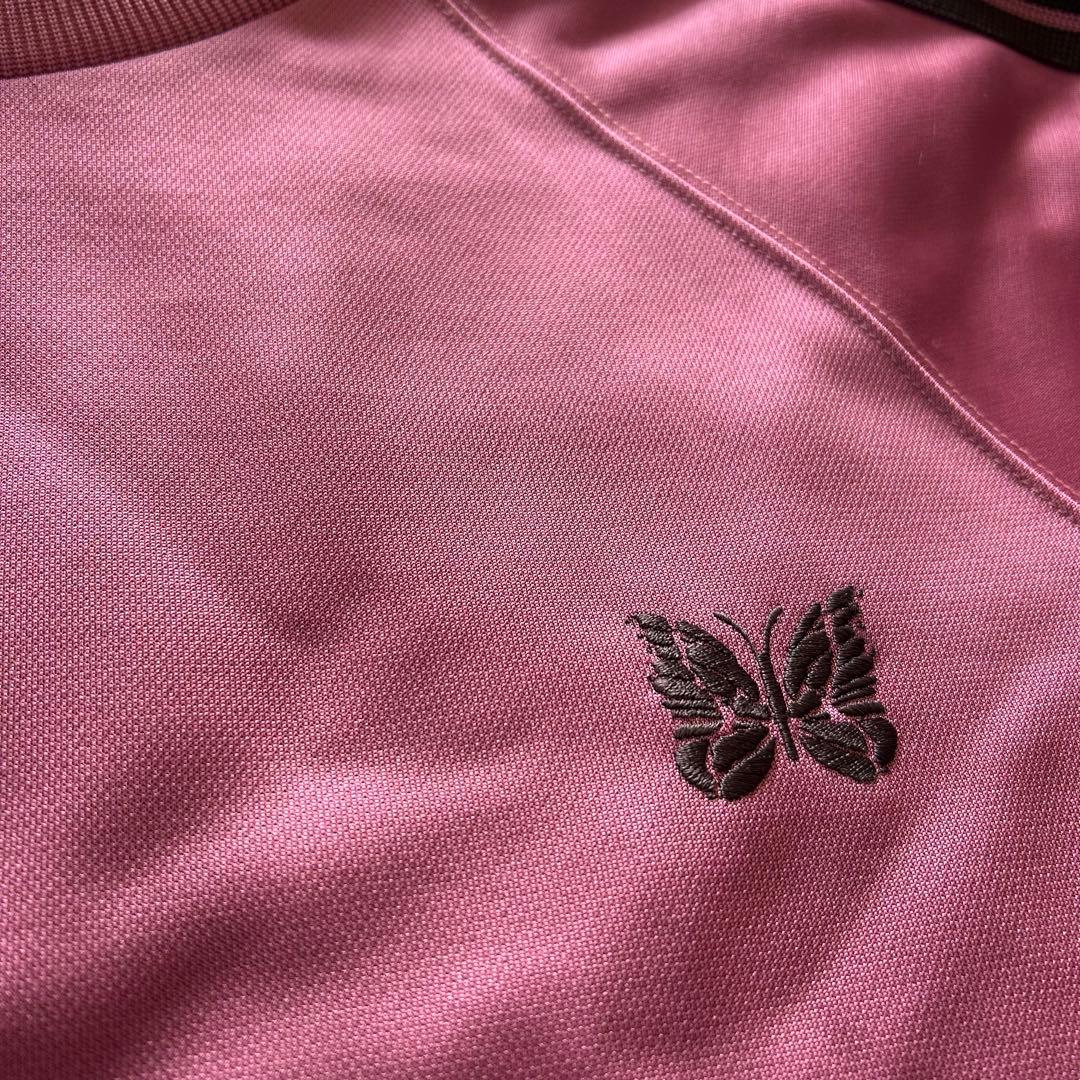 Needles ピンク トラッククルーネックシャツ スウェット ユニセックス M