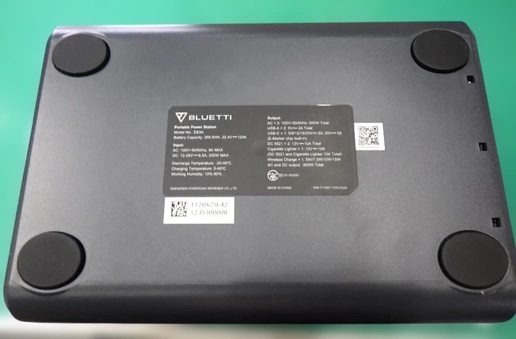 ポータブル電源 　BLUETTI EB3A グレー　NO.8