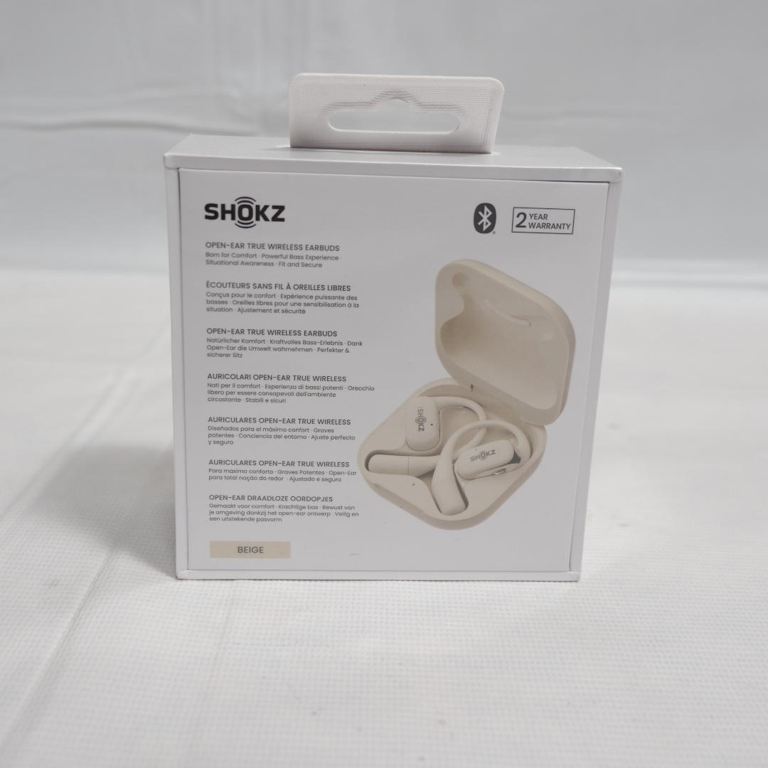 新品未開封 Shokz OpenFit オープンイヤーイヤホン ベージュ