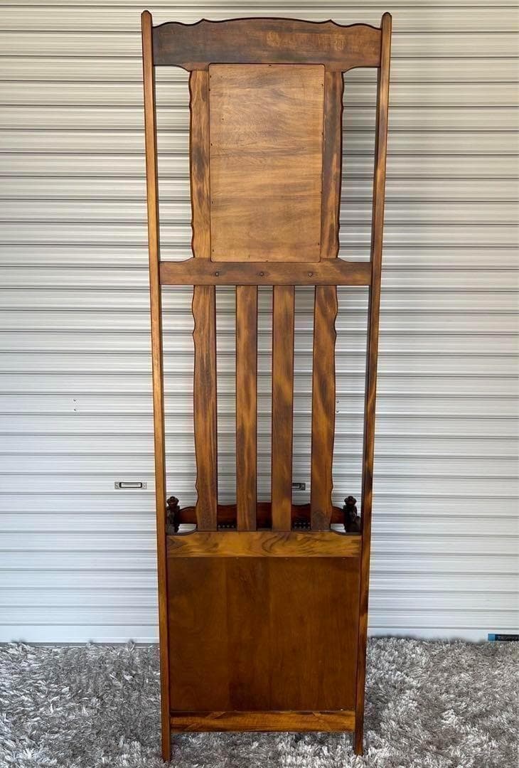 オールドカリモク　ヴィンテージ　傘立て　アンブレラスタンド　鏡付き　昭和レトロ