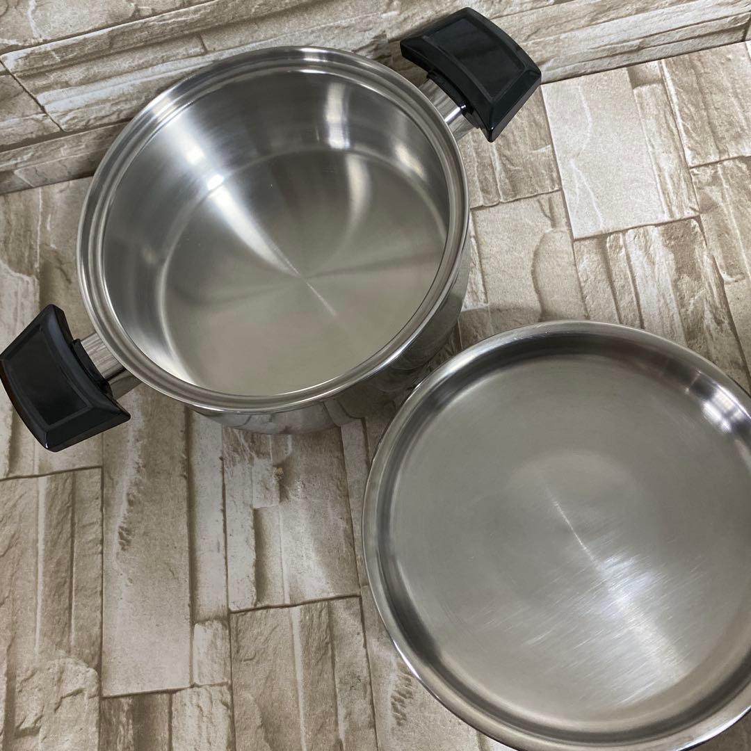 ロイヤルクイーン　【IH対応品】　２コート蓋付き　中古美品