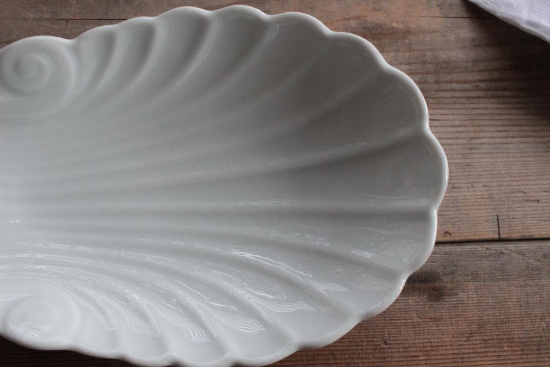 【F】シェル型ラヴィエプレート/フランスアンティーク食器