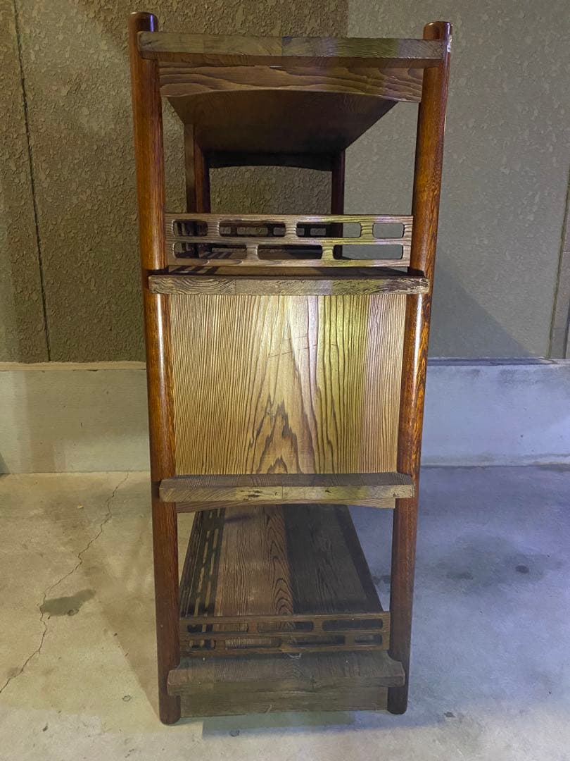木製ラック 3段　昭和　レトロ