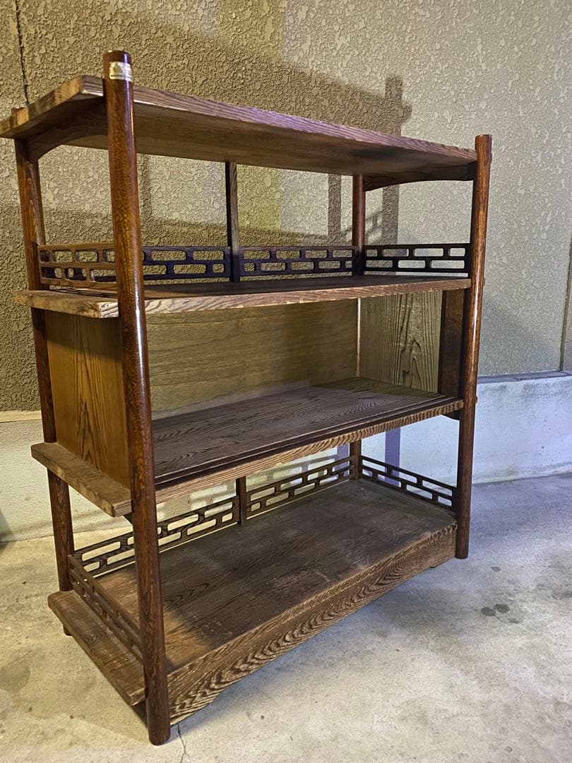 木製ラック 3段　昭和　レトロ