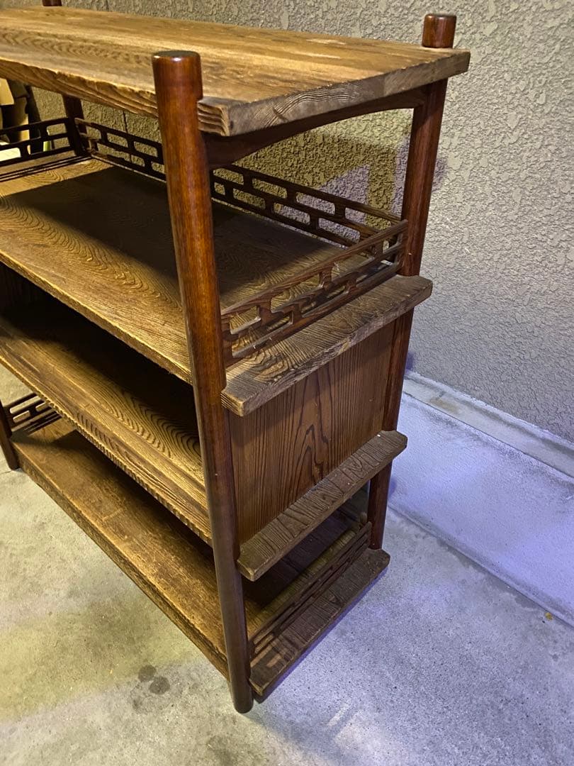 木製ラック 3段　昭和　レトロ