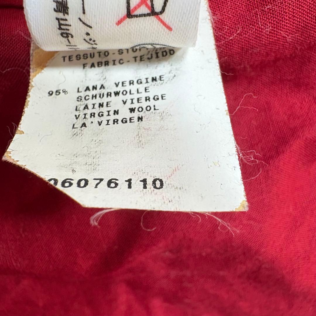 MOSCHINO 千鳥格子　ジャケット　赤ボタン　クラシック　M