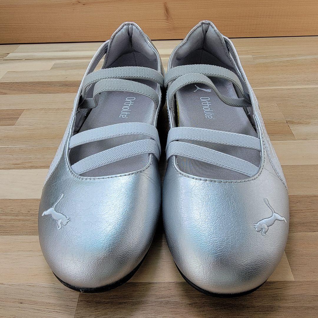 プーマ スピードキャット バレエ プーマ メタリック シルバー 24cm