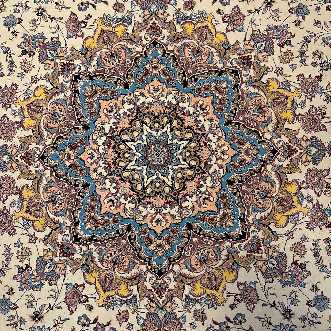 ペルシャ絨毯　装飾模様カーペット 200x200cm