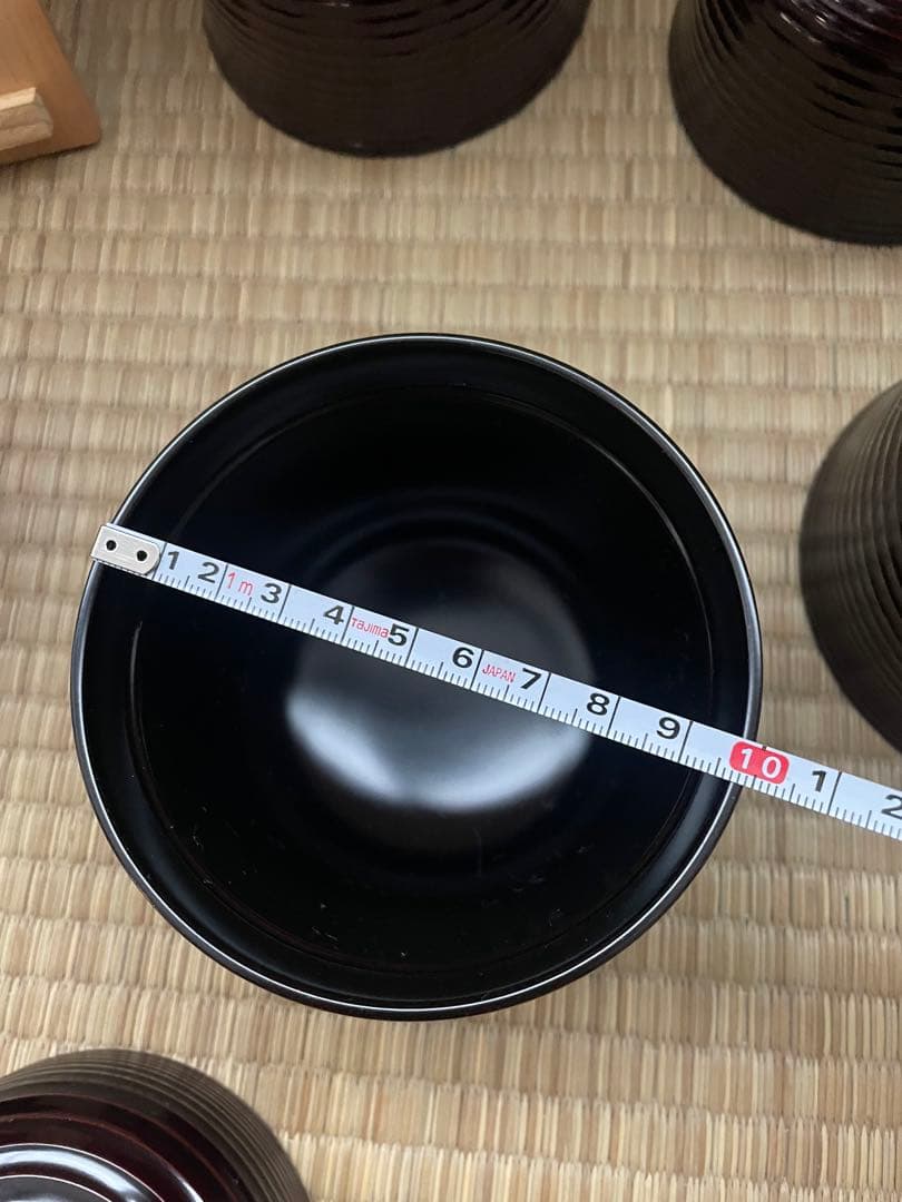 ①新品未使用　輪島塗　小吸物椀　林漆器店　5点セット