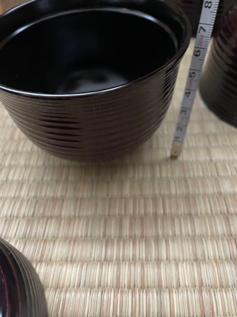 ①新品未使用　輪島塗　小吸物椀　林漆器店　5点セット