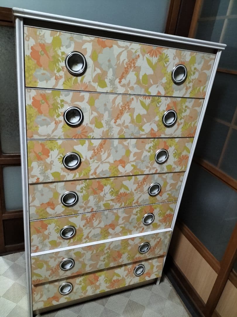 レトロポップタンス７段　必ず商品説明必読お願いします。