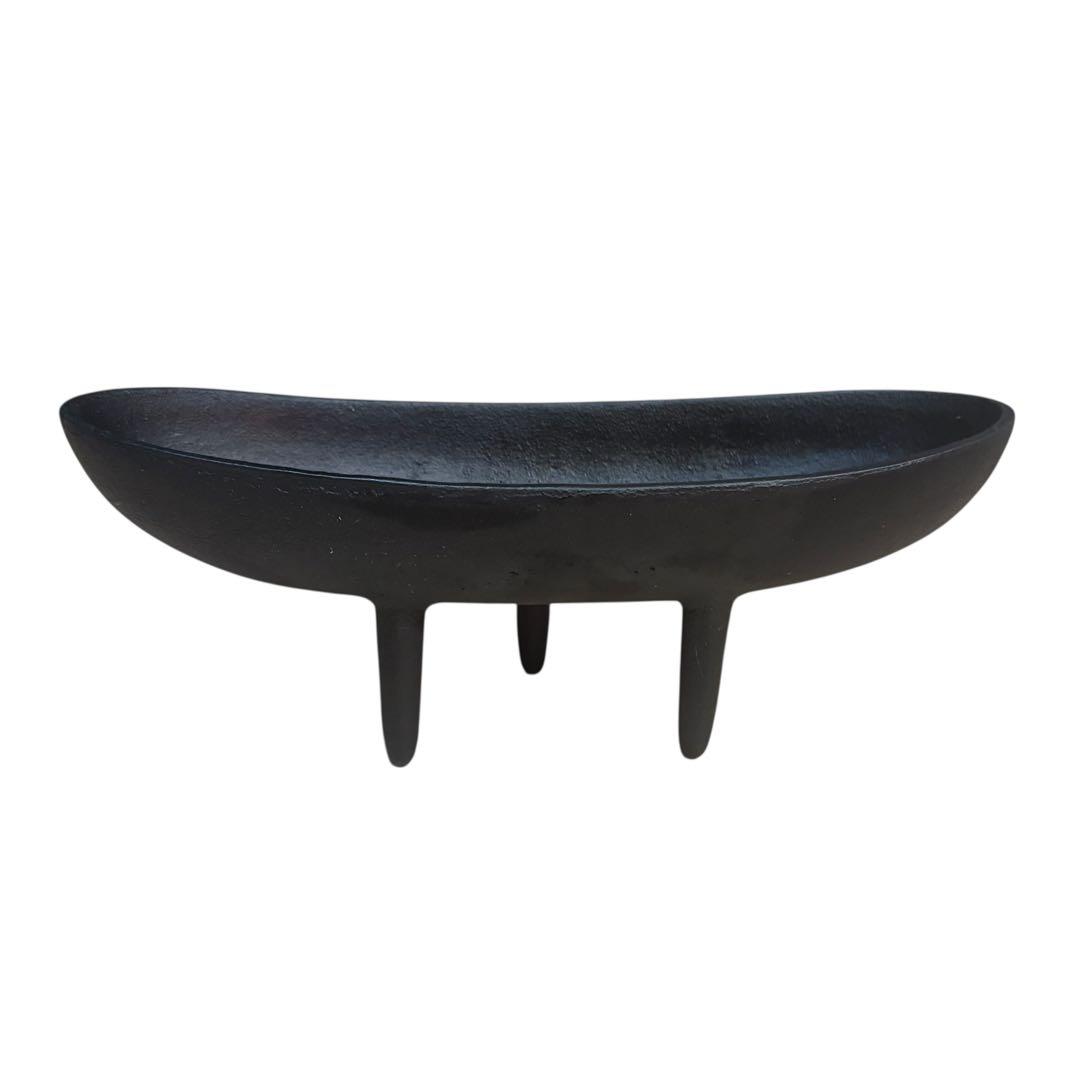 名作 南部鉄器 水盤 三つ足 モダン ミッドセンチュリー ビンテージ