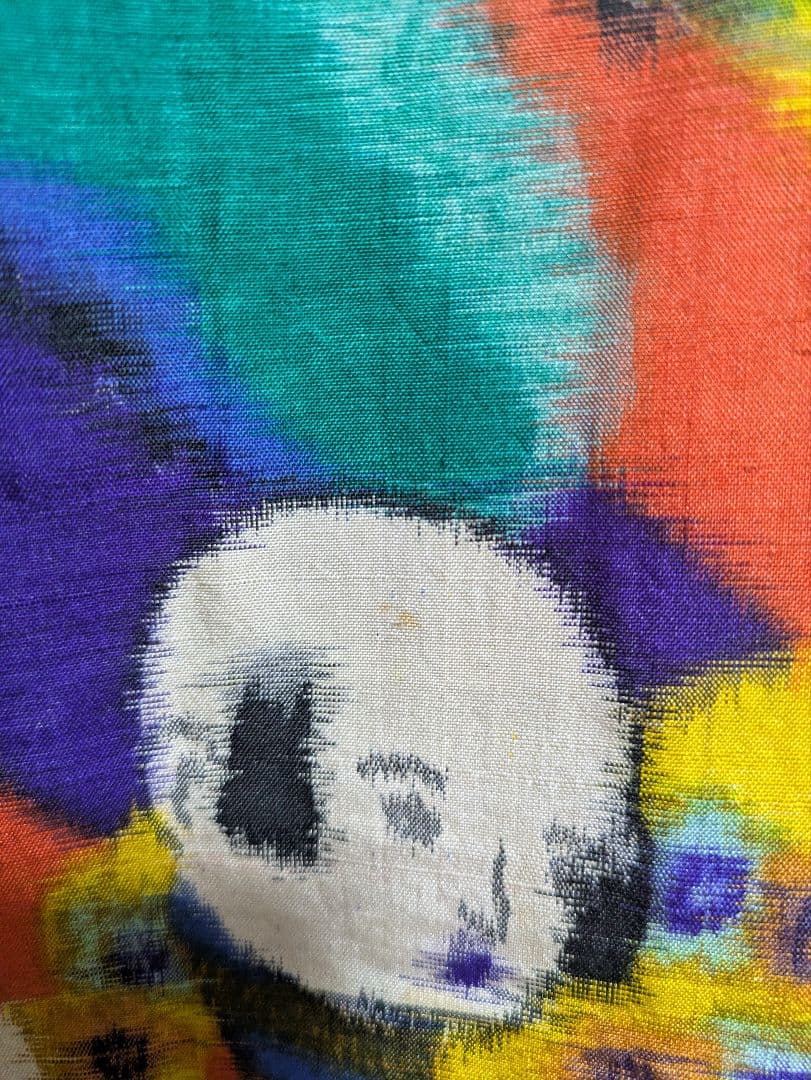 03ck100 銘仙 人物柄 希少 アンティーク リメイク 素材材料