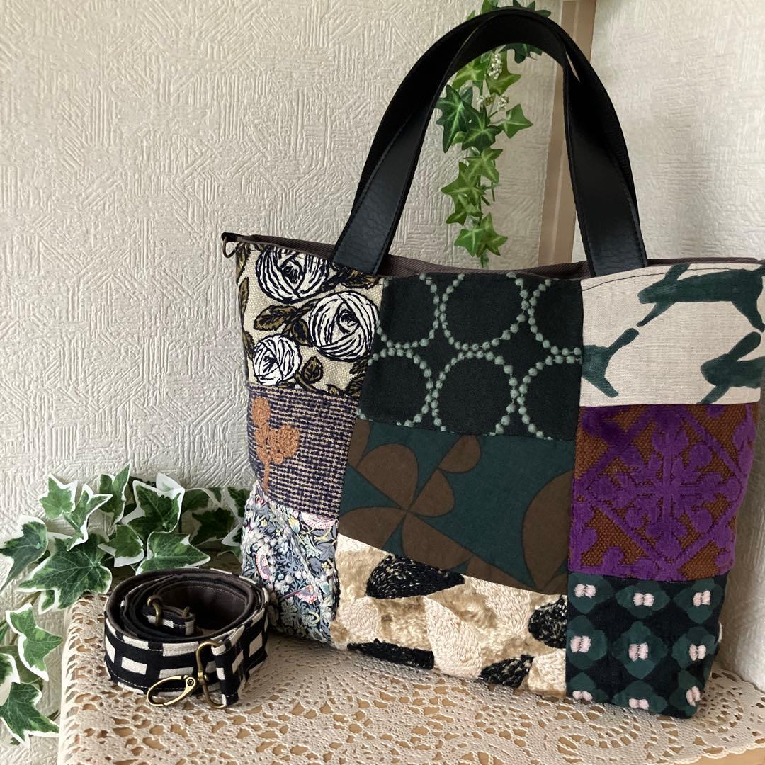 ミナペルホネン⚮ rosy.path.forestdiamond他パッチバッグ