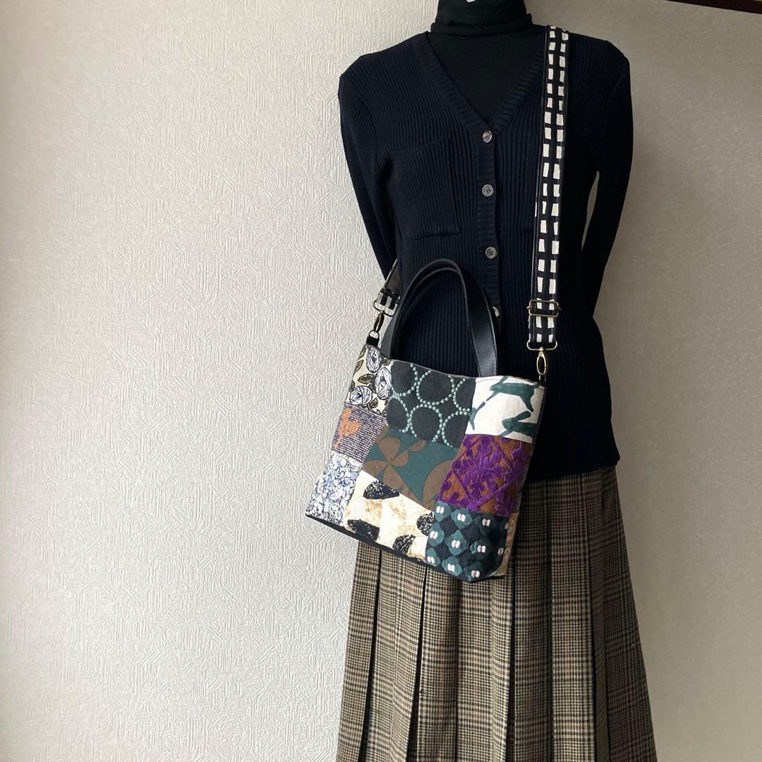 ミナペルホネン⚮ rosy.path.forestdiamond他パッチバッグ