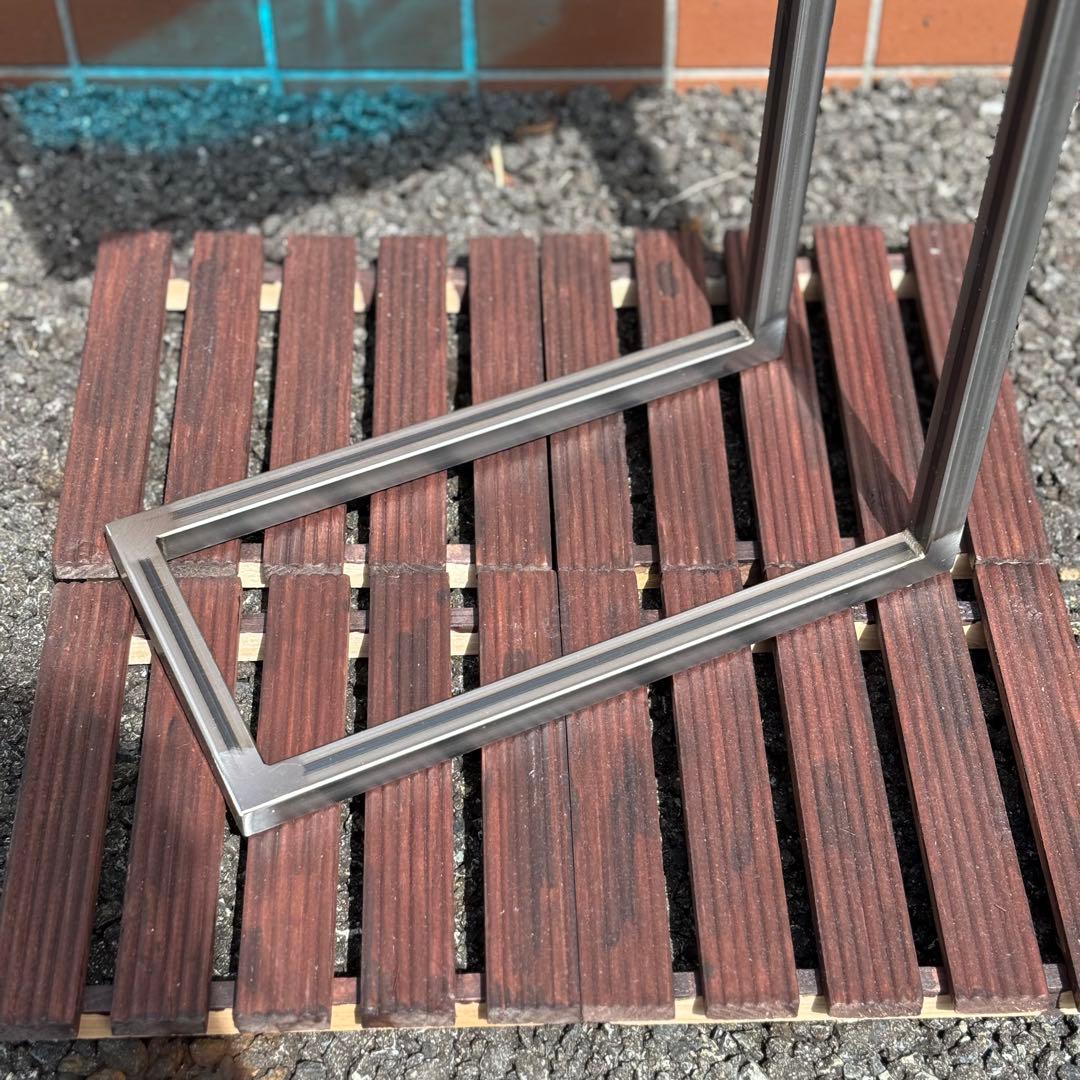 サイドテーブル アイアン 無垢 木製 おしゃれ アンティーク コの字 ミニ 伊吹