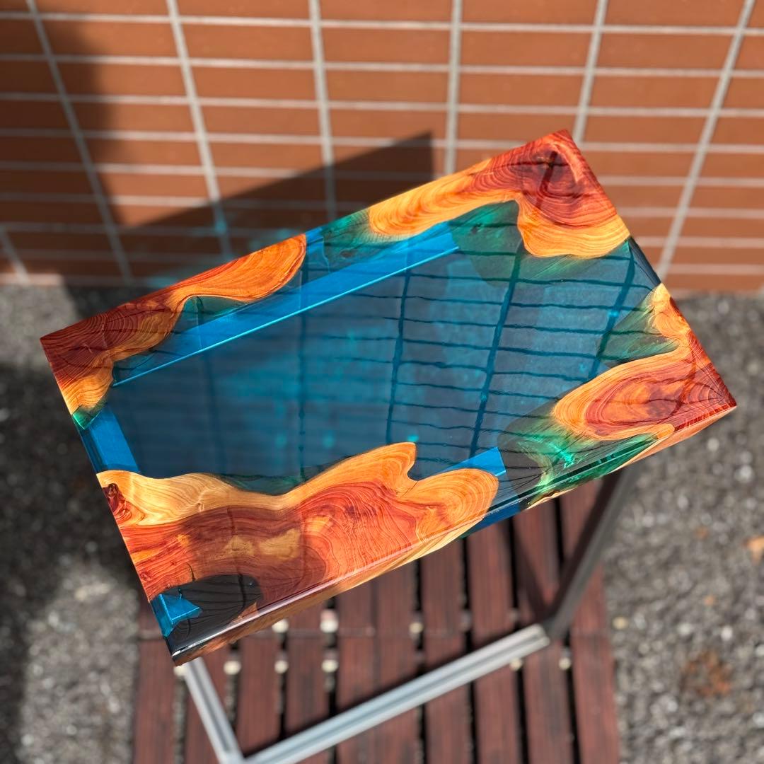 サイドテーブル アイアン 無垢 木製 おしゃれ アンティーク コの字 ミニ 伊吹