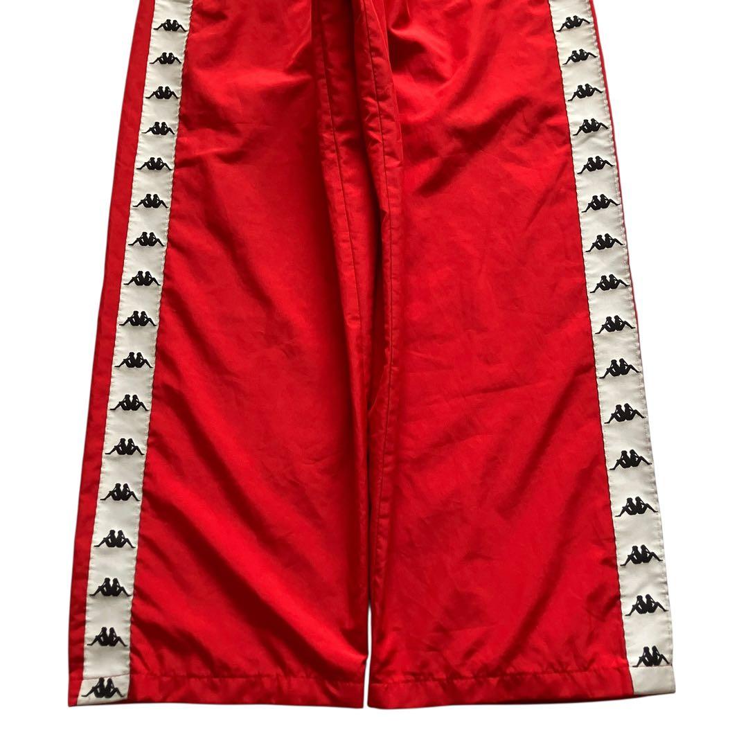 USA製90s OLD KAPPA ロゴテープナイロンセットアップ上下 Y2K