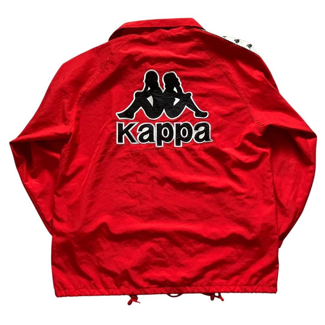 USA製90s OLD KAPPA ロゴテープナイロンセットアップ上下 Y2K